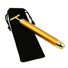 24K Gold T Beauty Bar Facial Roller