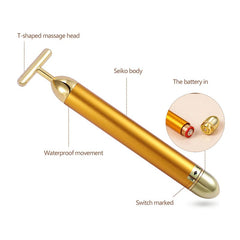 24K Gold T Beauty Bar Facial Roller