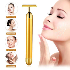 24K Gold T Beauty Bar Facial Roller